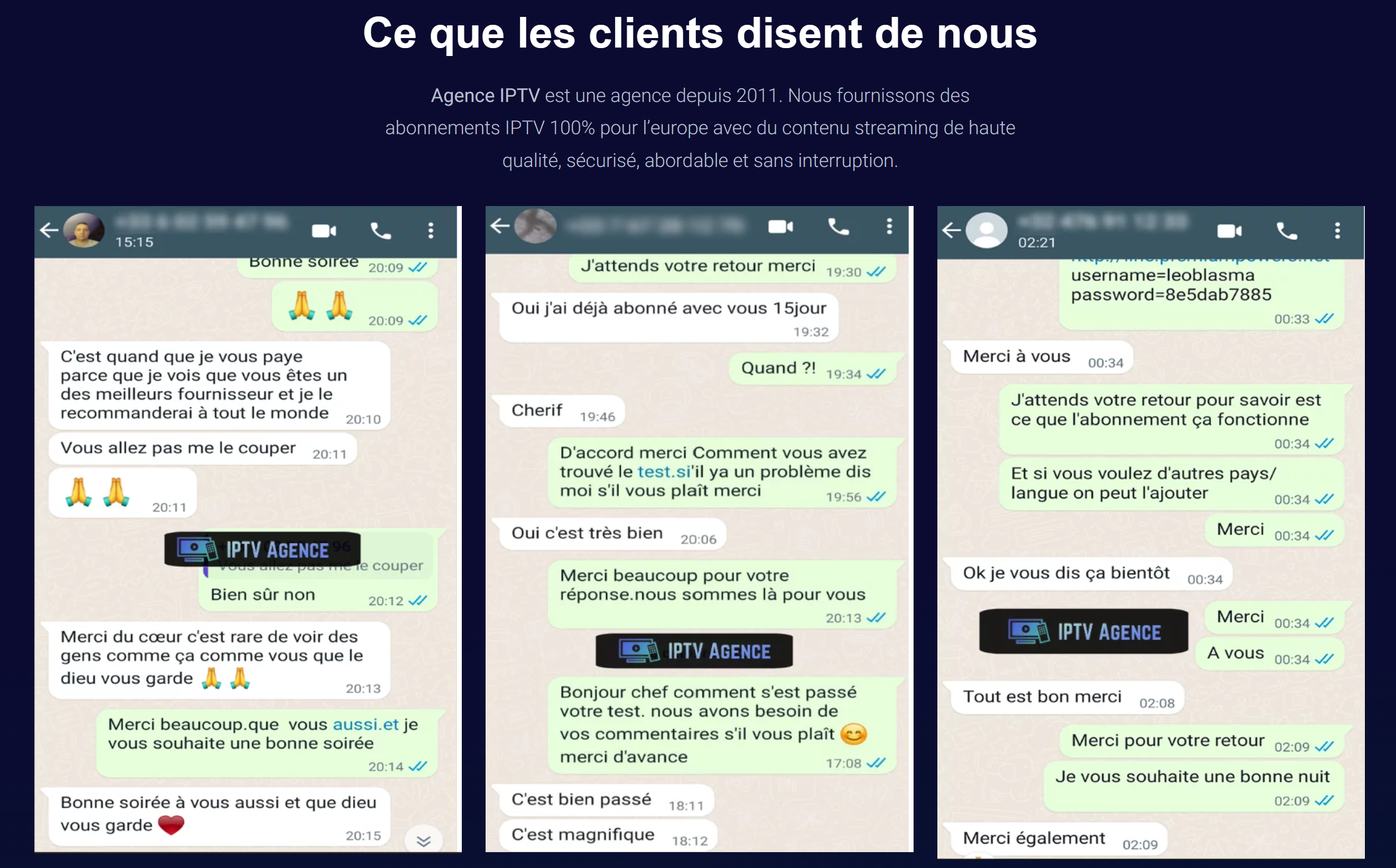 Abonnement IPTV