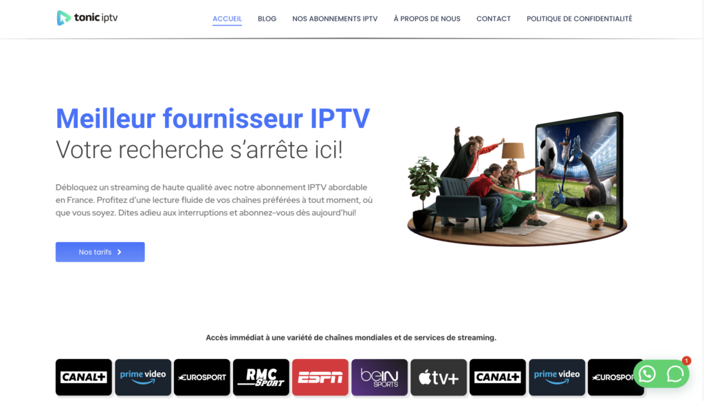 Meilleur Fournisseurs Abonnement IPTV